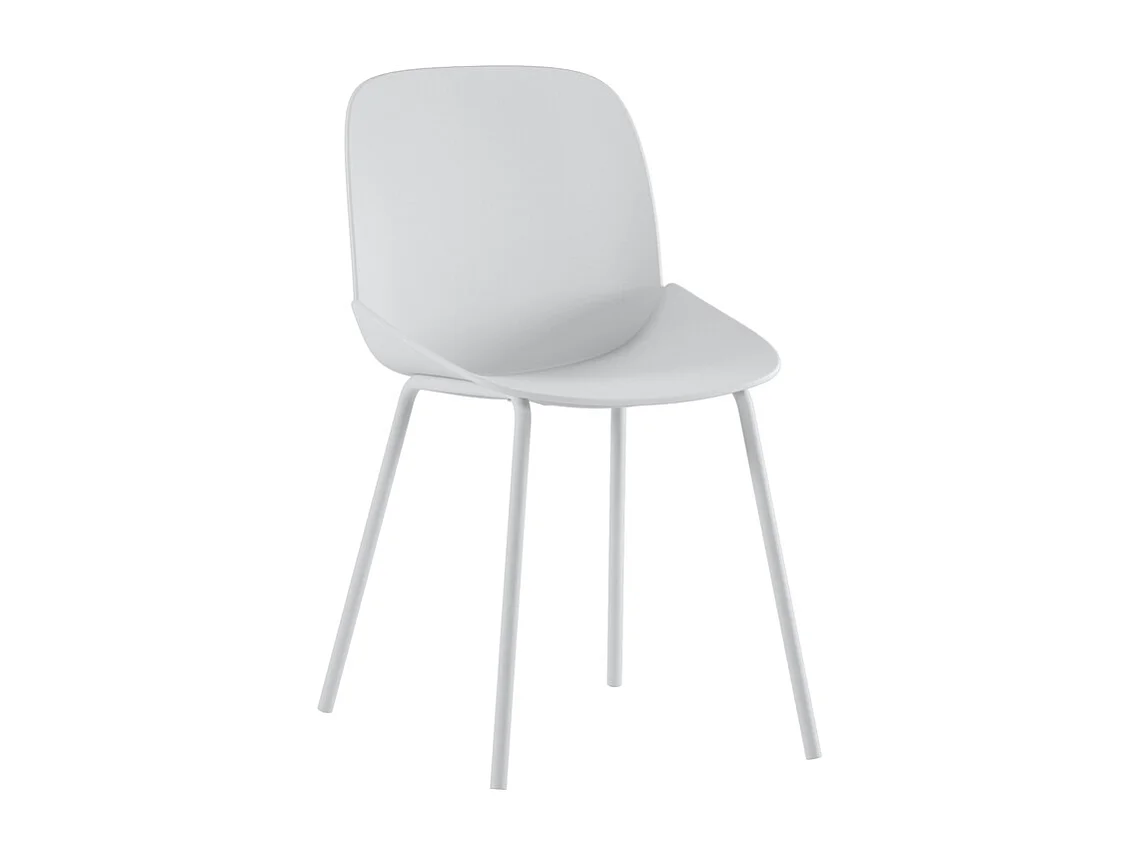 Eva Chaise en polypropylène blanc 4 pcs