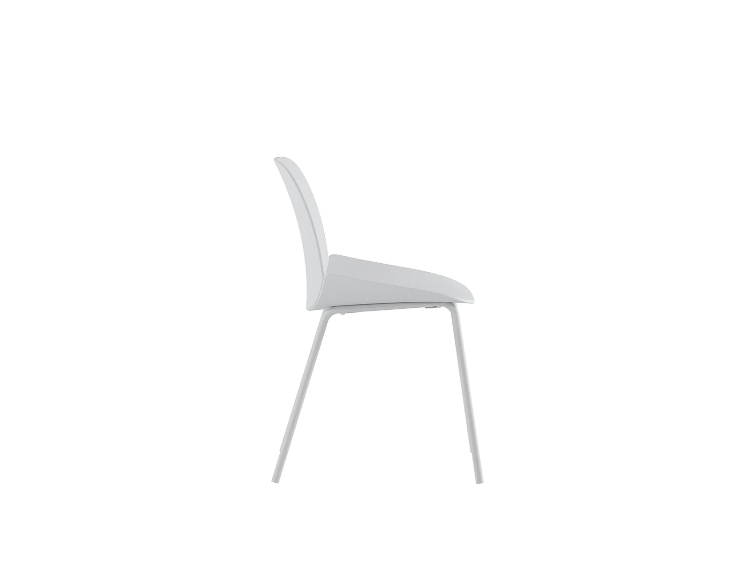 Eva Chaise en polypropylène blanc 4 pcs