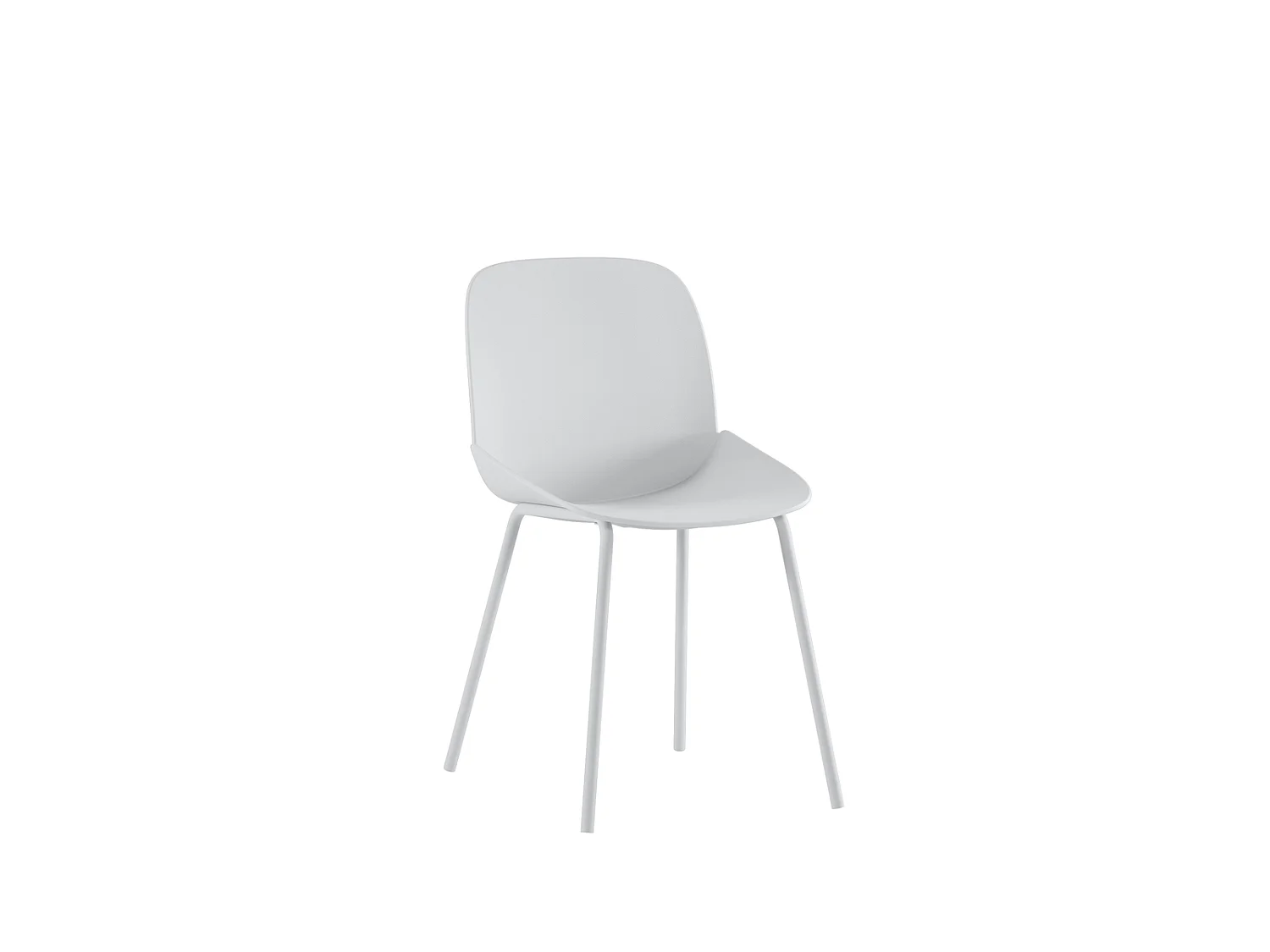 Eva Chaise en polypropylène blanc 4 pcs