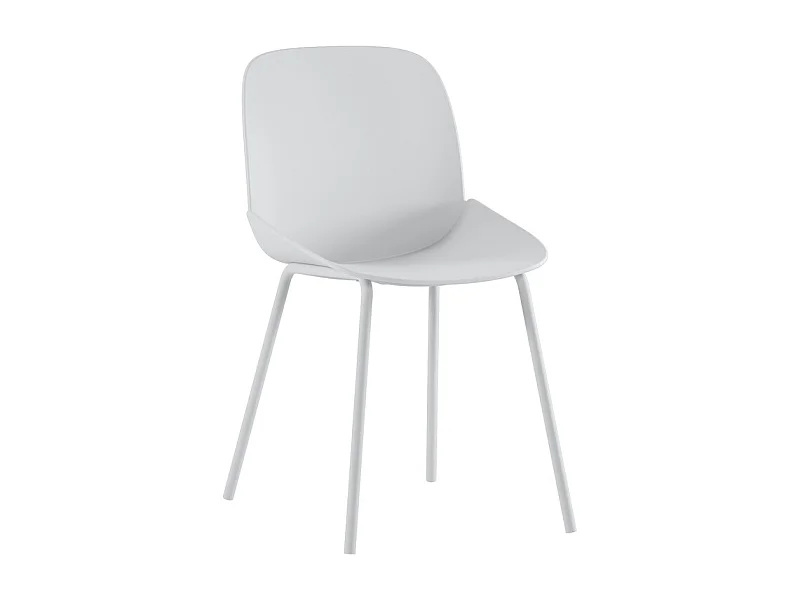 Eva Chaise en polypropylène blanc 4 pcs