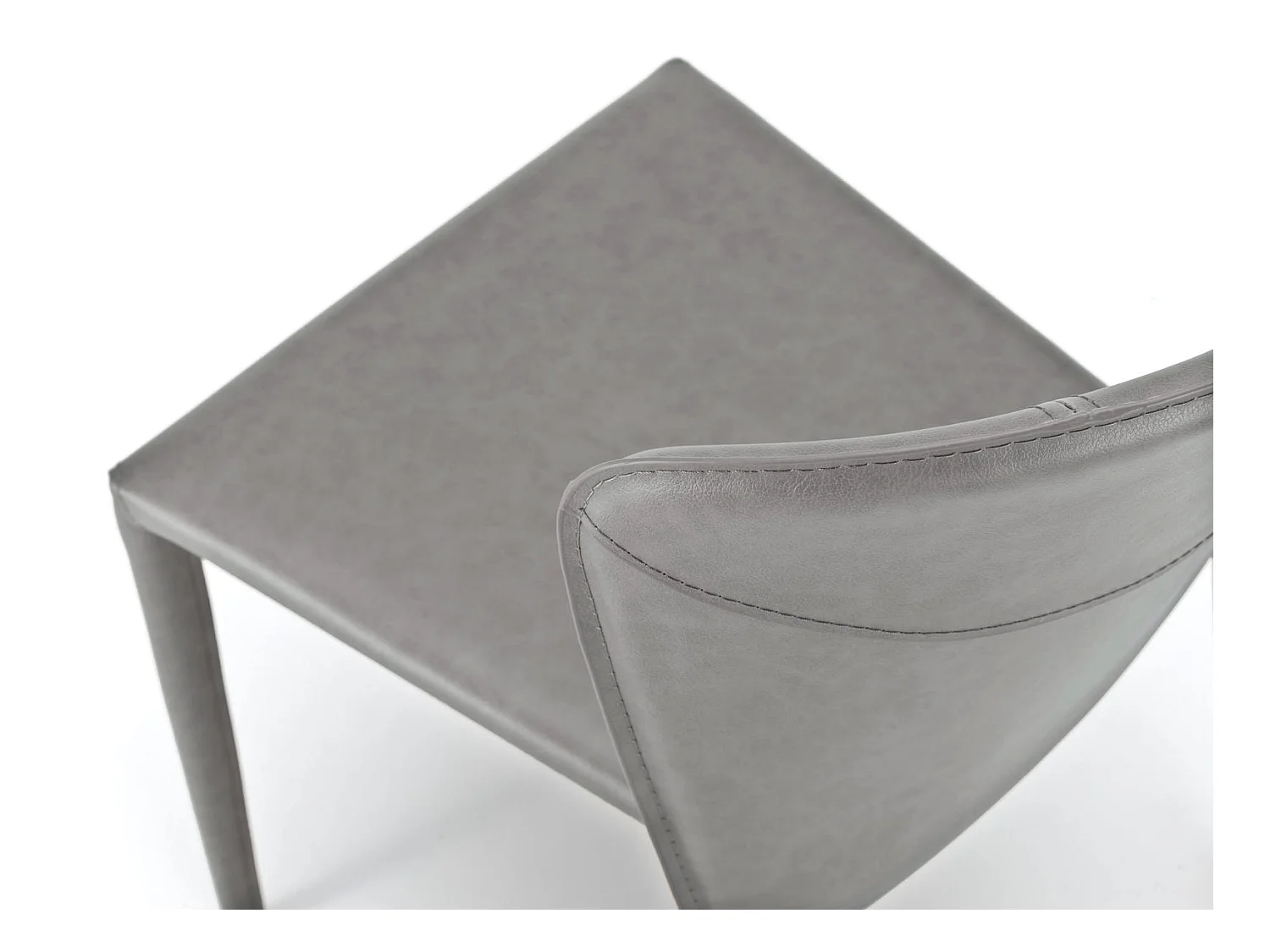 Break - Grauer Kunstlederstuhl 4-tlg