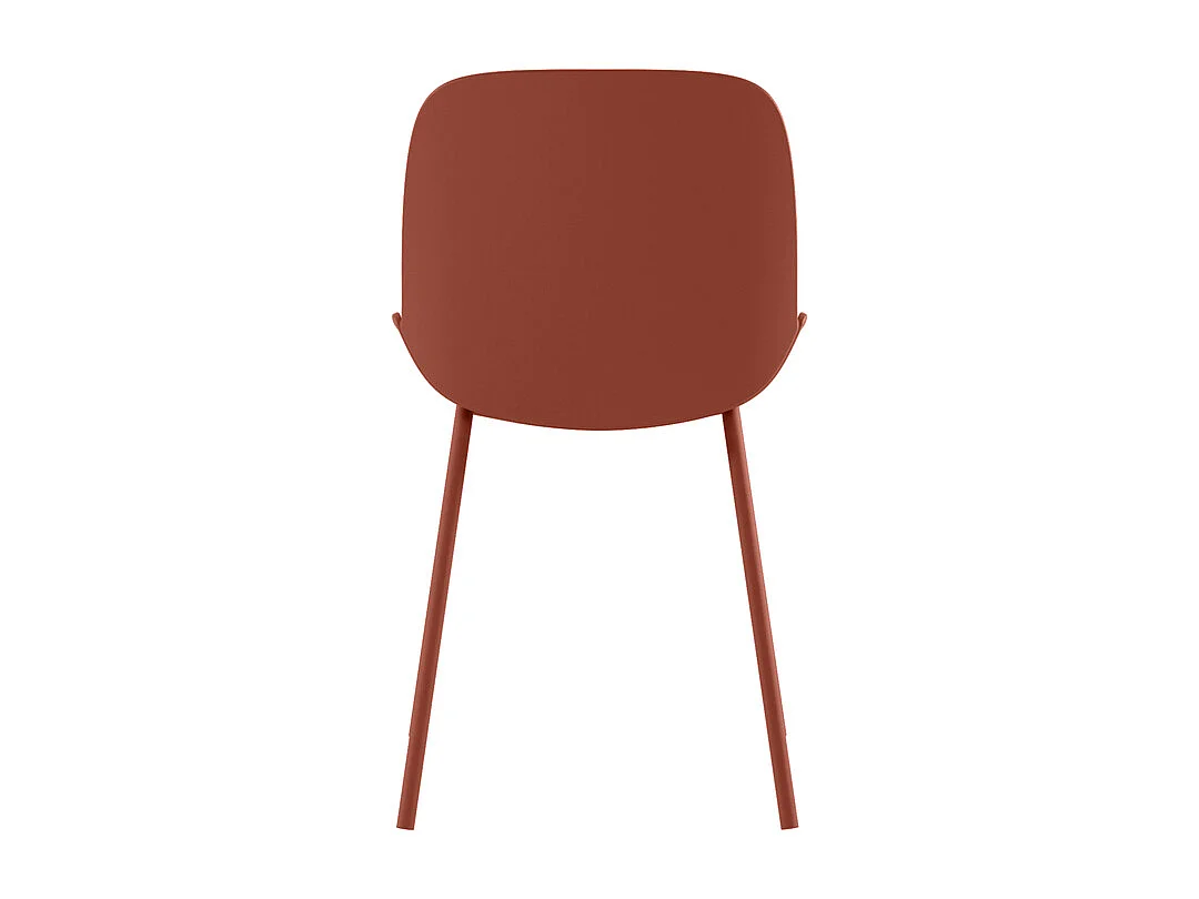 Eva - Sedia in polipropilene ruggine 4 pz
