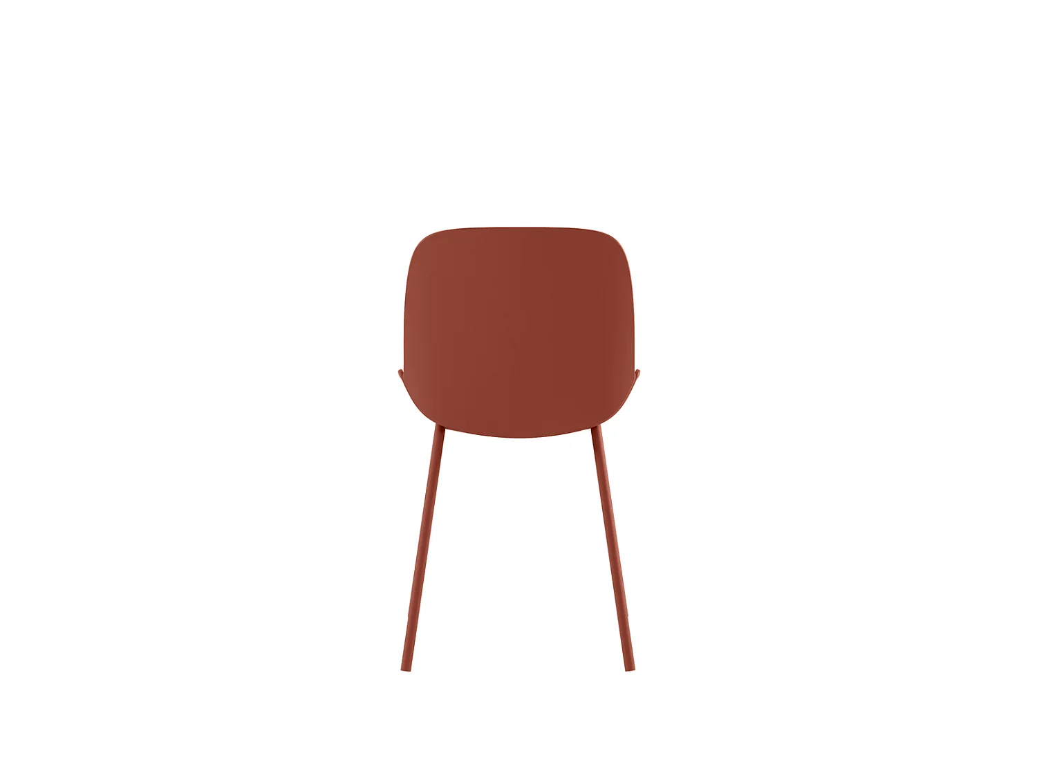 Eva Chaise en polypropylène rouille 4 pcs