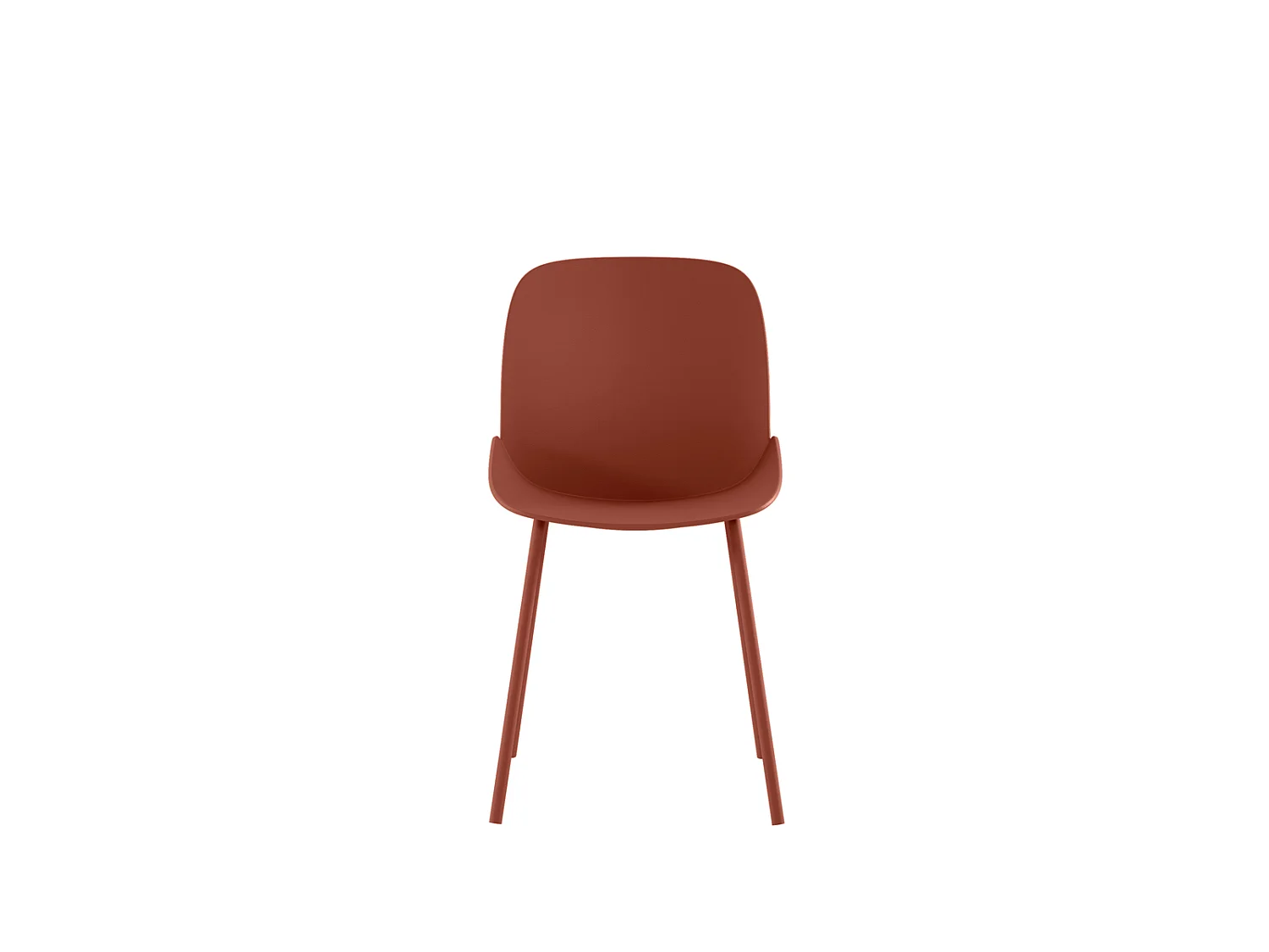 Eva Chaise en polypropylène rouille 4 pcs