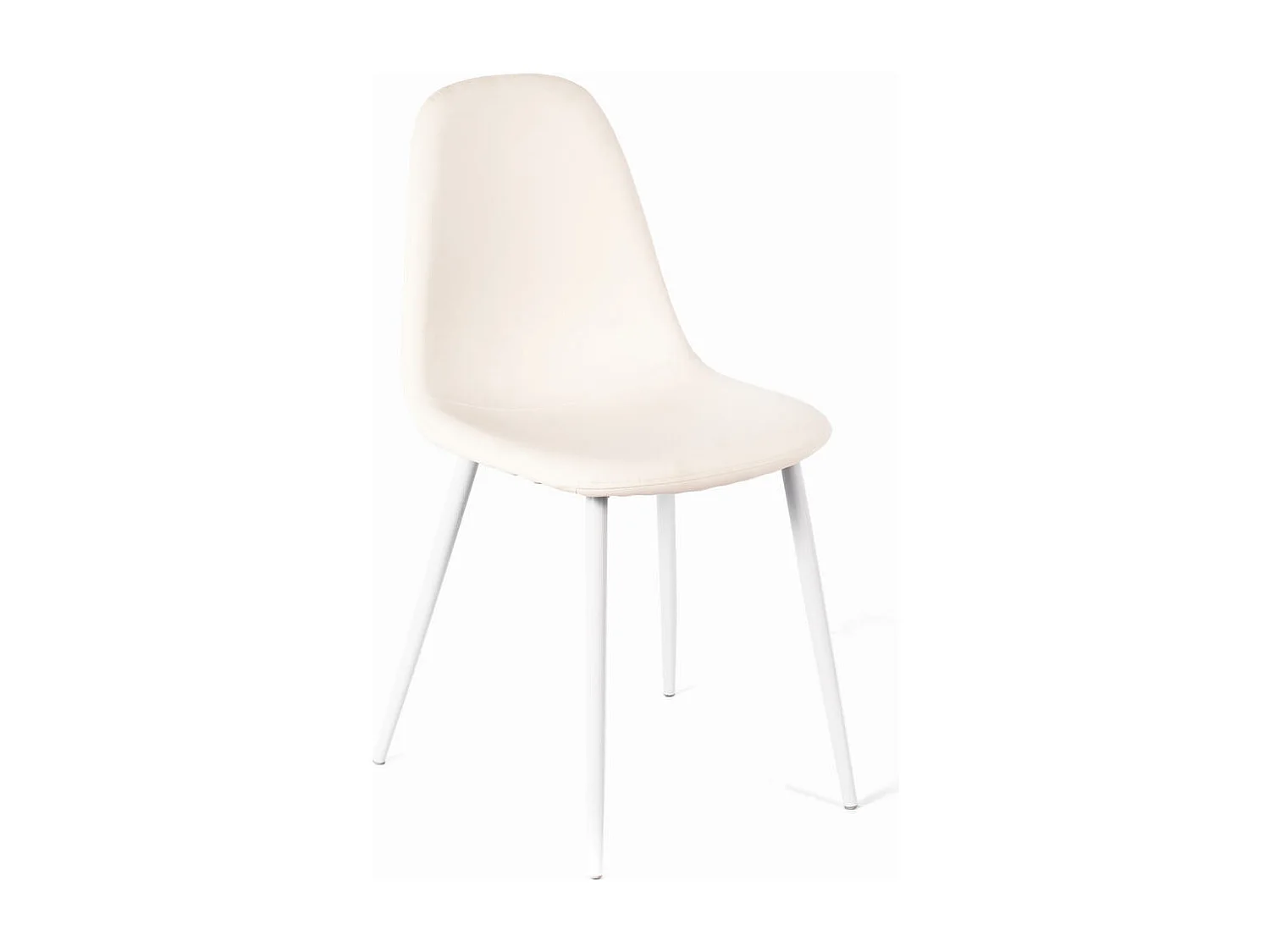 Annalisa - Weißer Öko-Lederstuhl 4-tlg