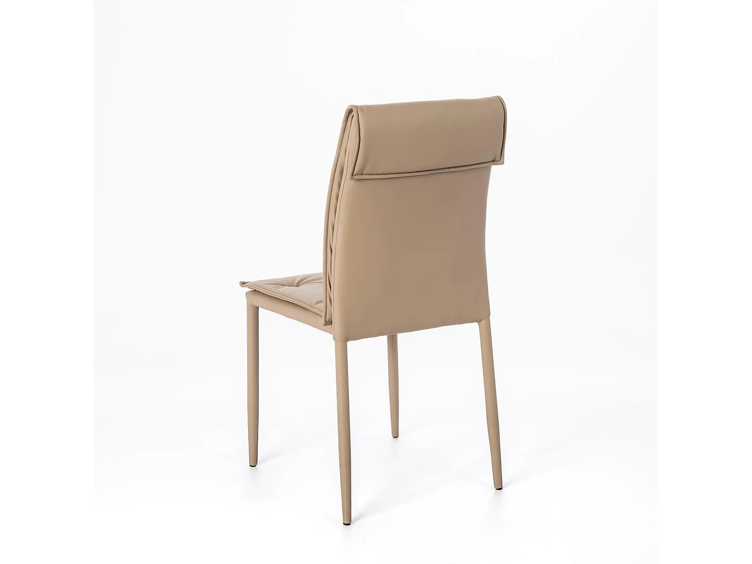 Carla - Dove grijze eco-lederen stoel 4 st