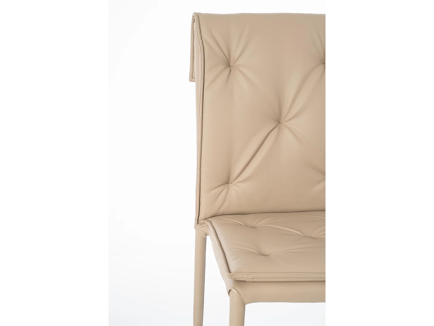 Carla - Dove grijze eco-lederen stoel 4 st