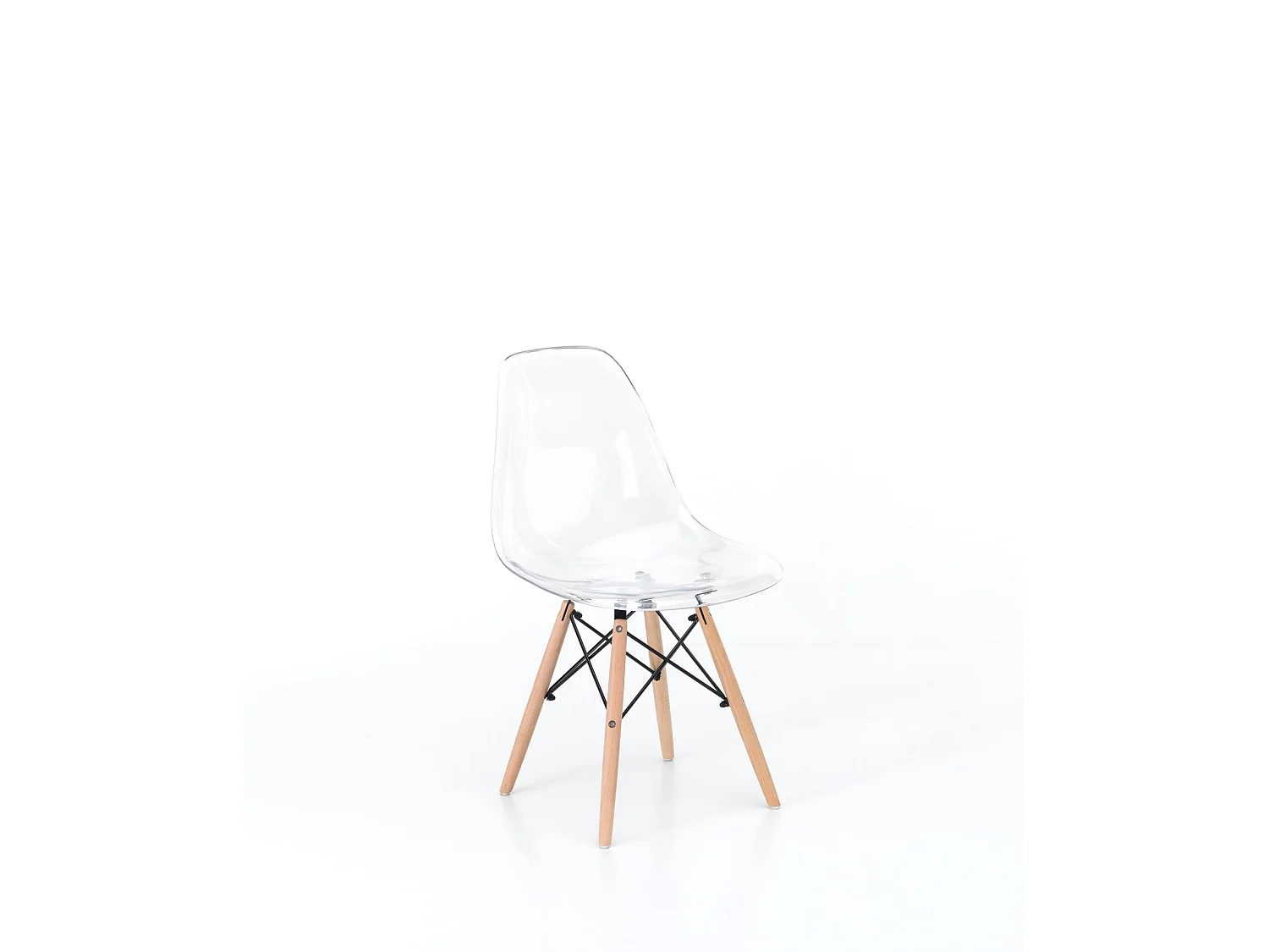 Isotta - Stuhl aus weißem PVC-Polycarbonat 4-tlg