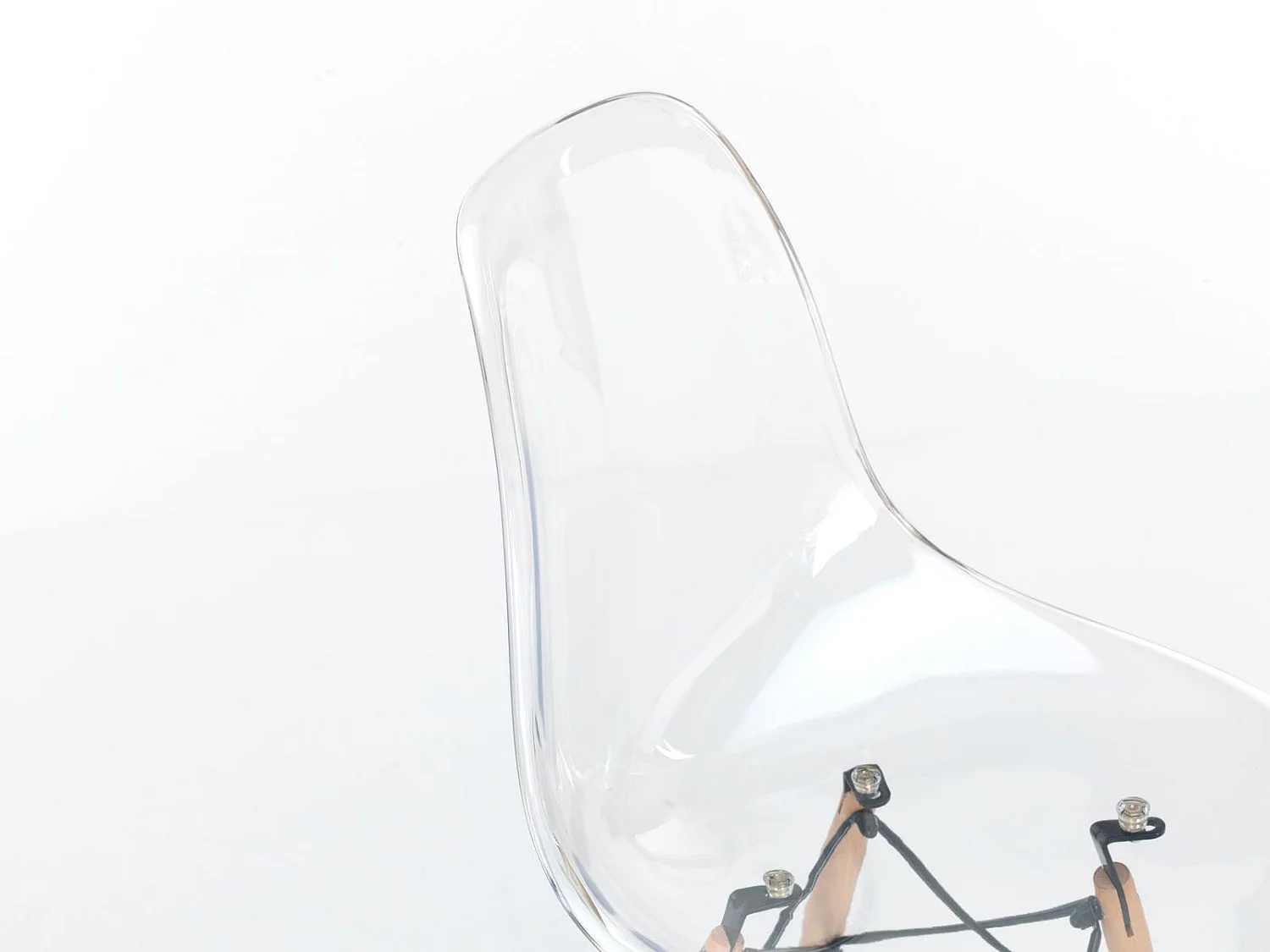 Isotta Chaise en polycarbonate PVC blanc 4 pcs