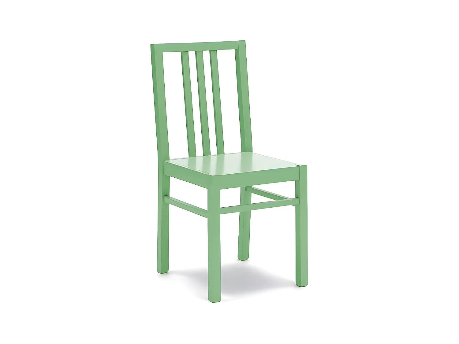 Mina Chaise en bois vert 2 pcs