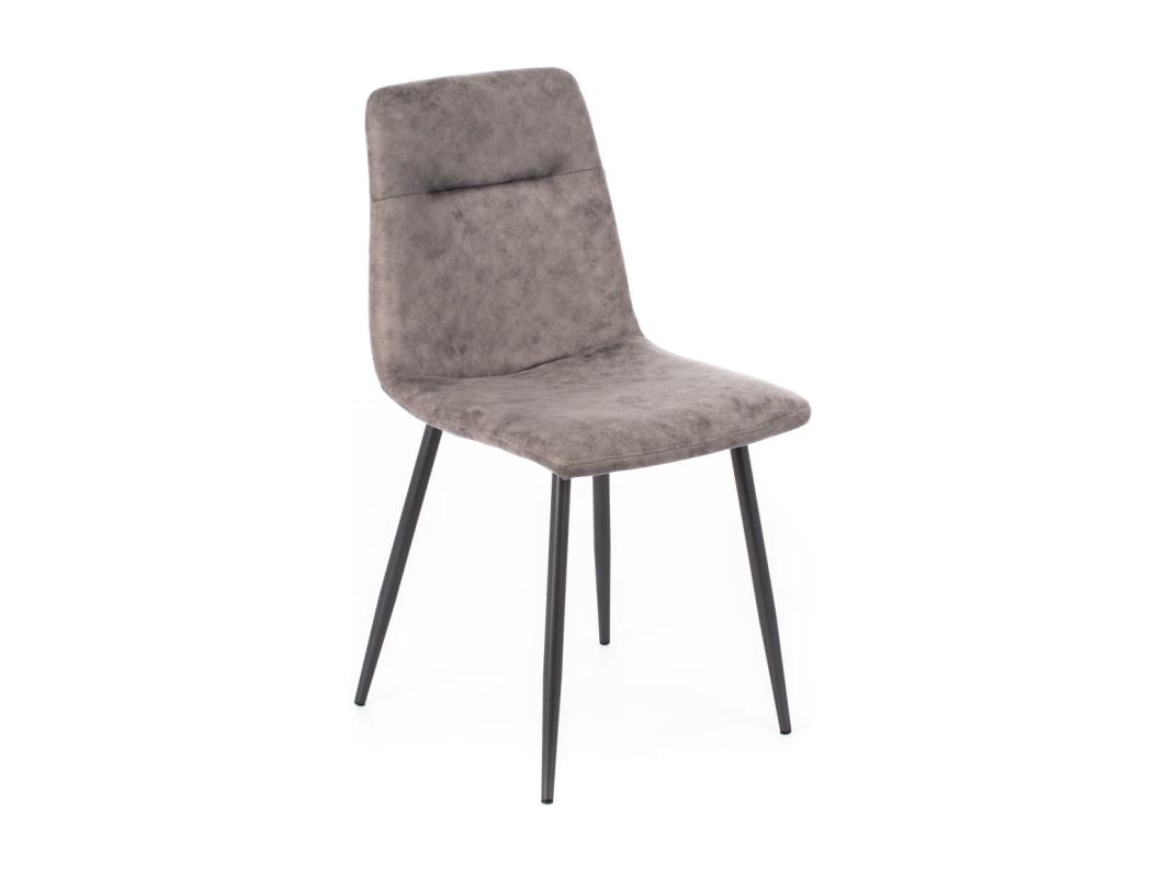 Lea - Sedia in similpelle grigia 4 pz