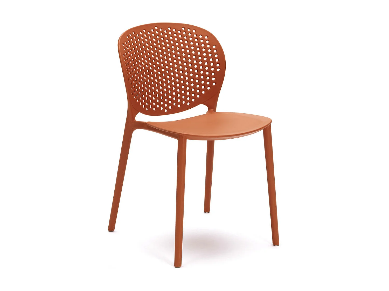 Spot Chaise en polypropylène orange 4 pcs