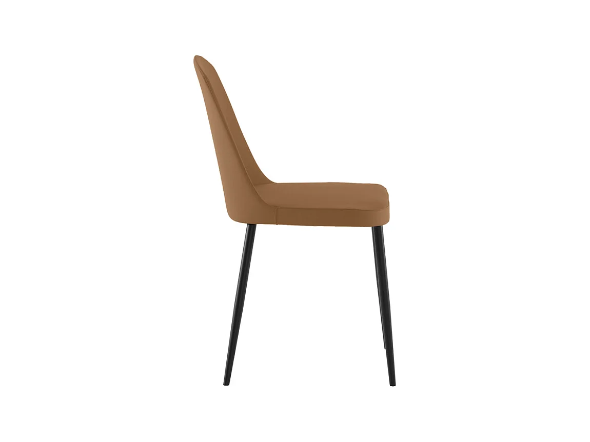 Tamara - Oranje soft touch stoel 4 stuks
