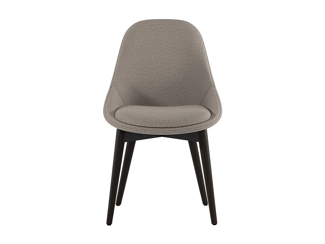 Astrid - Sedia in tessuto marrone 4 pz