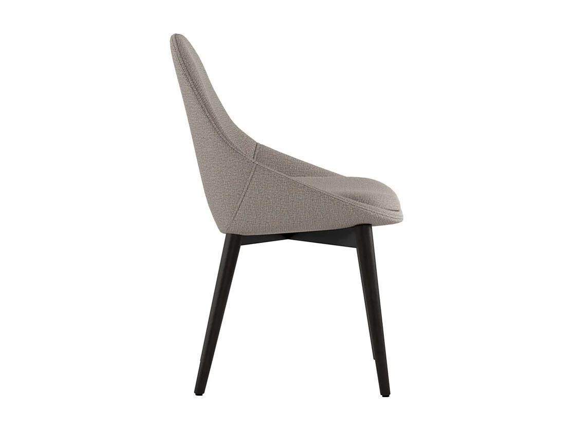 Astrid - Sedia in tessuto marrone 4 pz