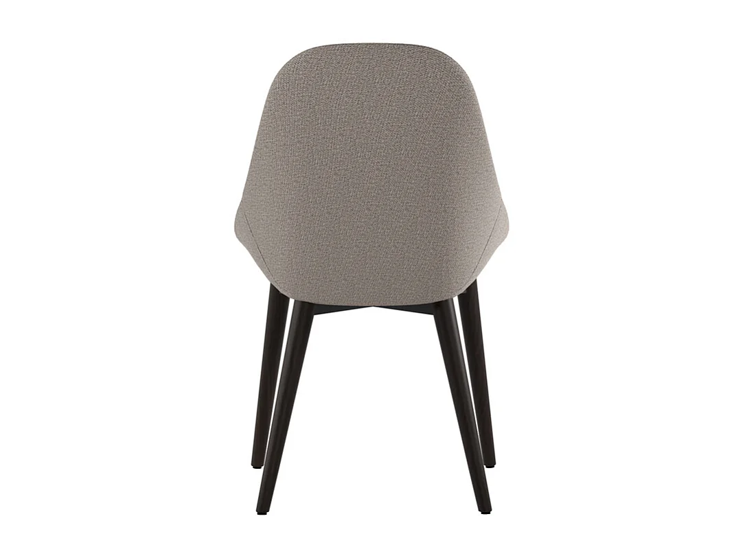 Astrid Chaise en tissu marron 4 pc