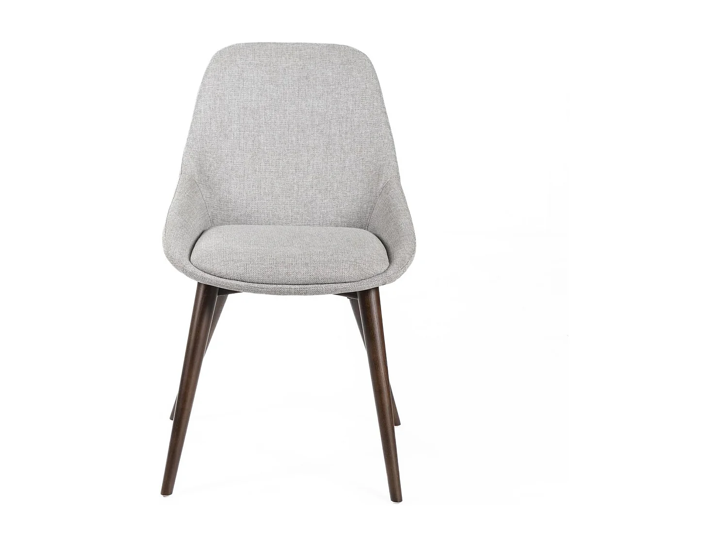 Astrid Chaise en tissu gris 4 pcs