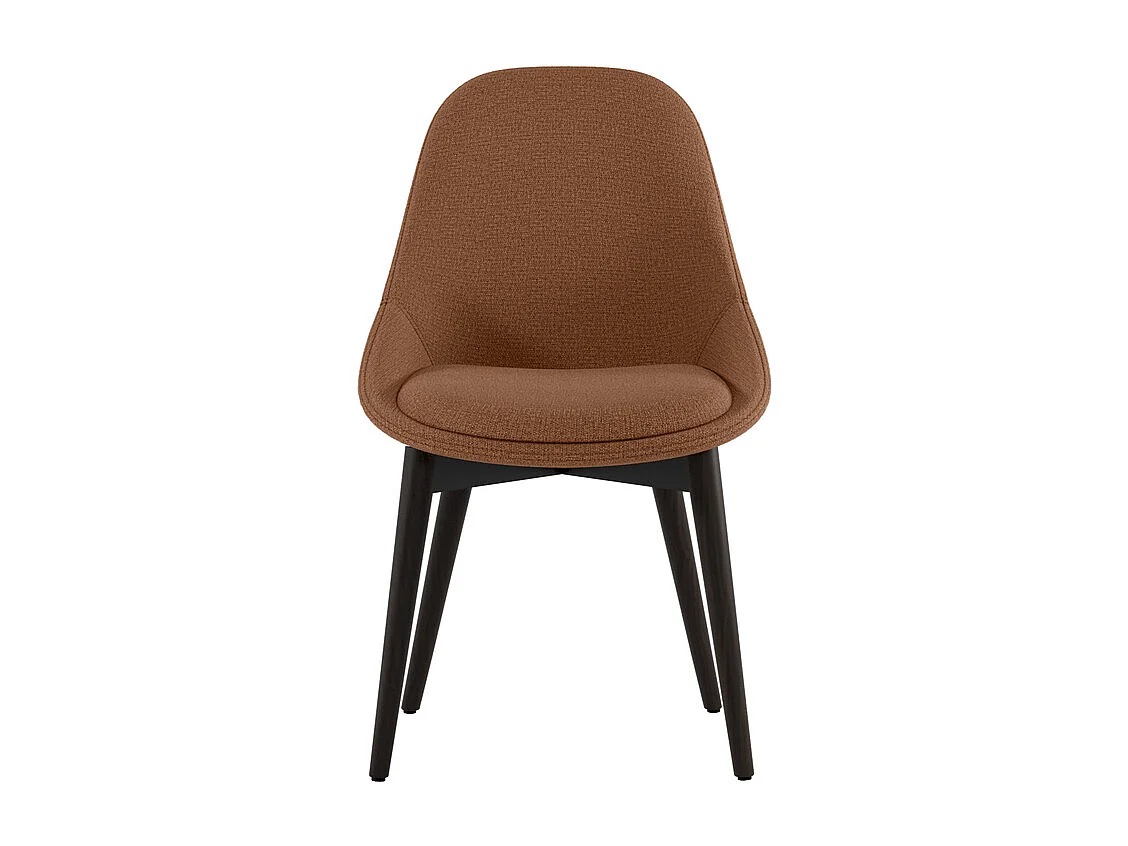 Astrid Chaise en tissu rouille 4 pc