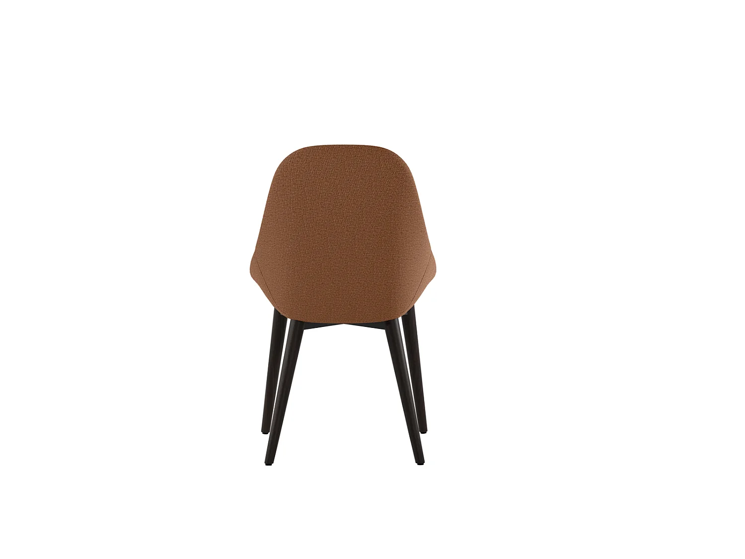Astrid - Sedia in tessuto ruggine 4 pz