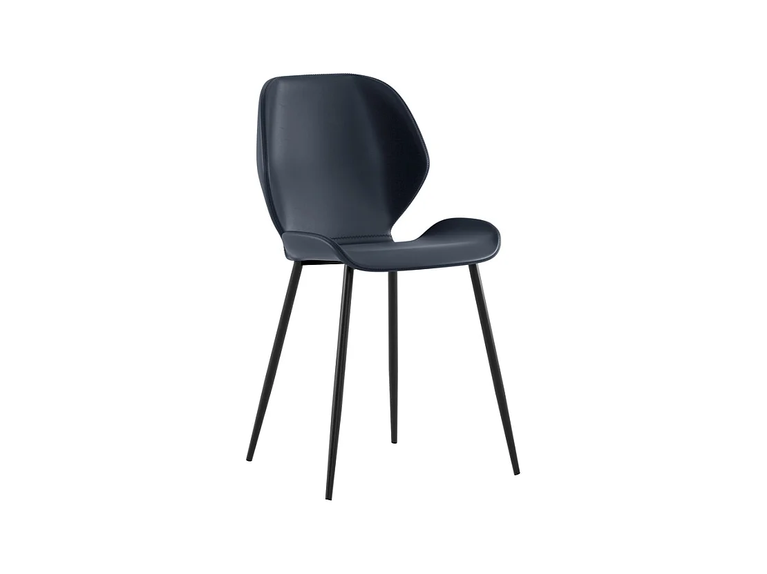 Diana Chaise noire soft touch 4 pcs