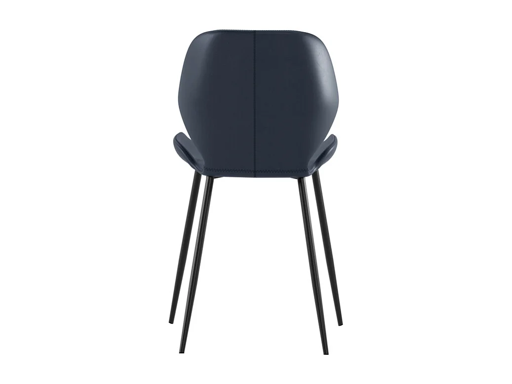 Diana - Zwarte soft touch stoel 4 stuks