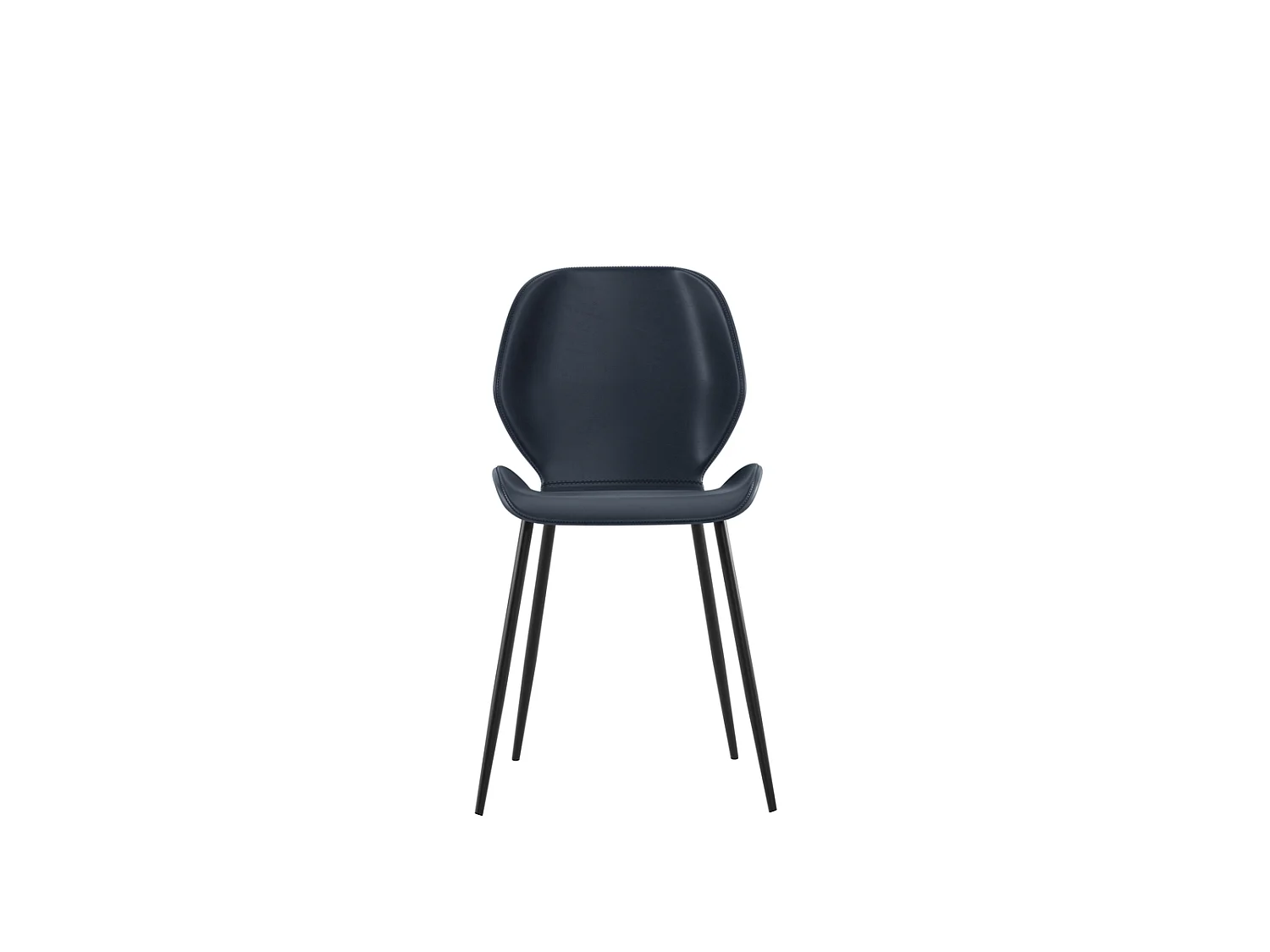 Diana Chaise noire soft touch 4 pcs