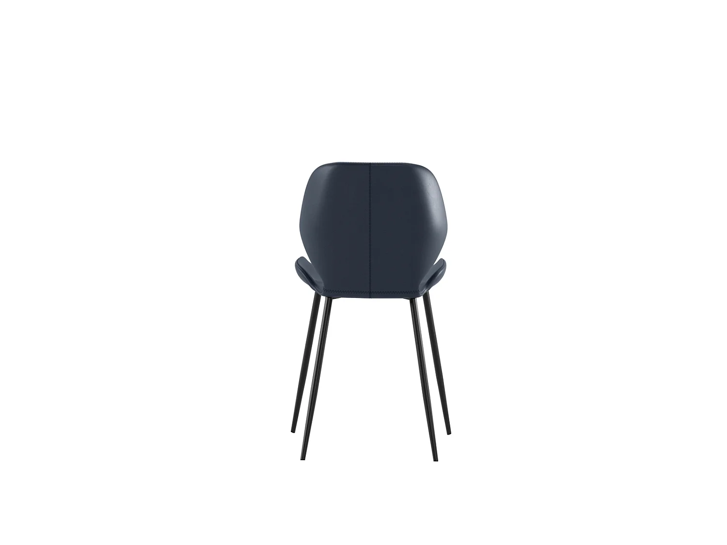 Diana Chaise noire soft touch 4 pcs