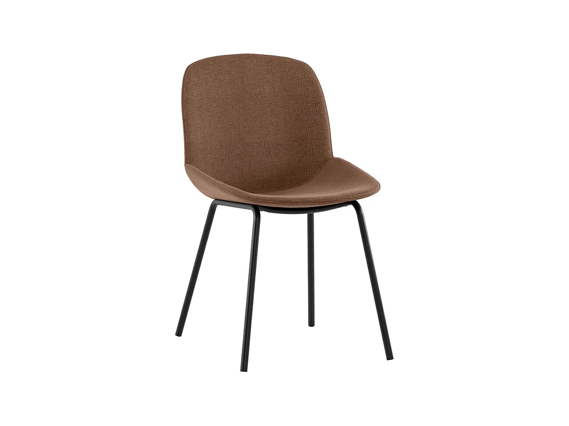 Eva - Stuhl aus rotem Stoff 4-tlg