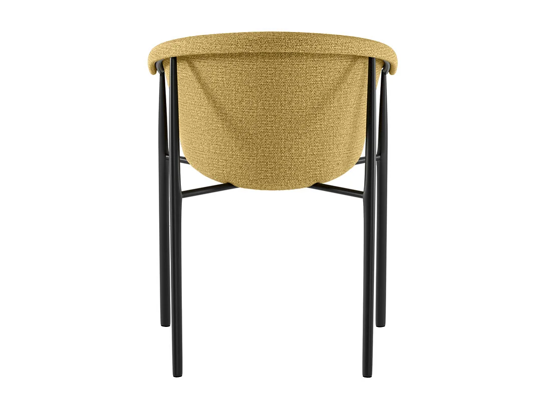 Nari - Cadeira de tecido amarelo 2 peças