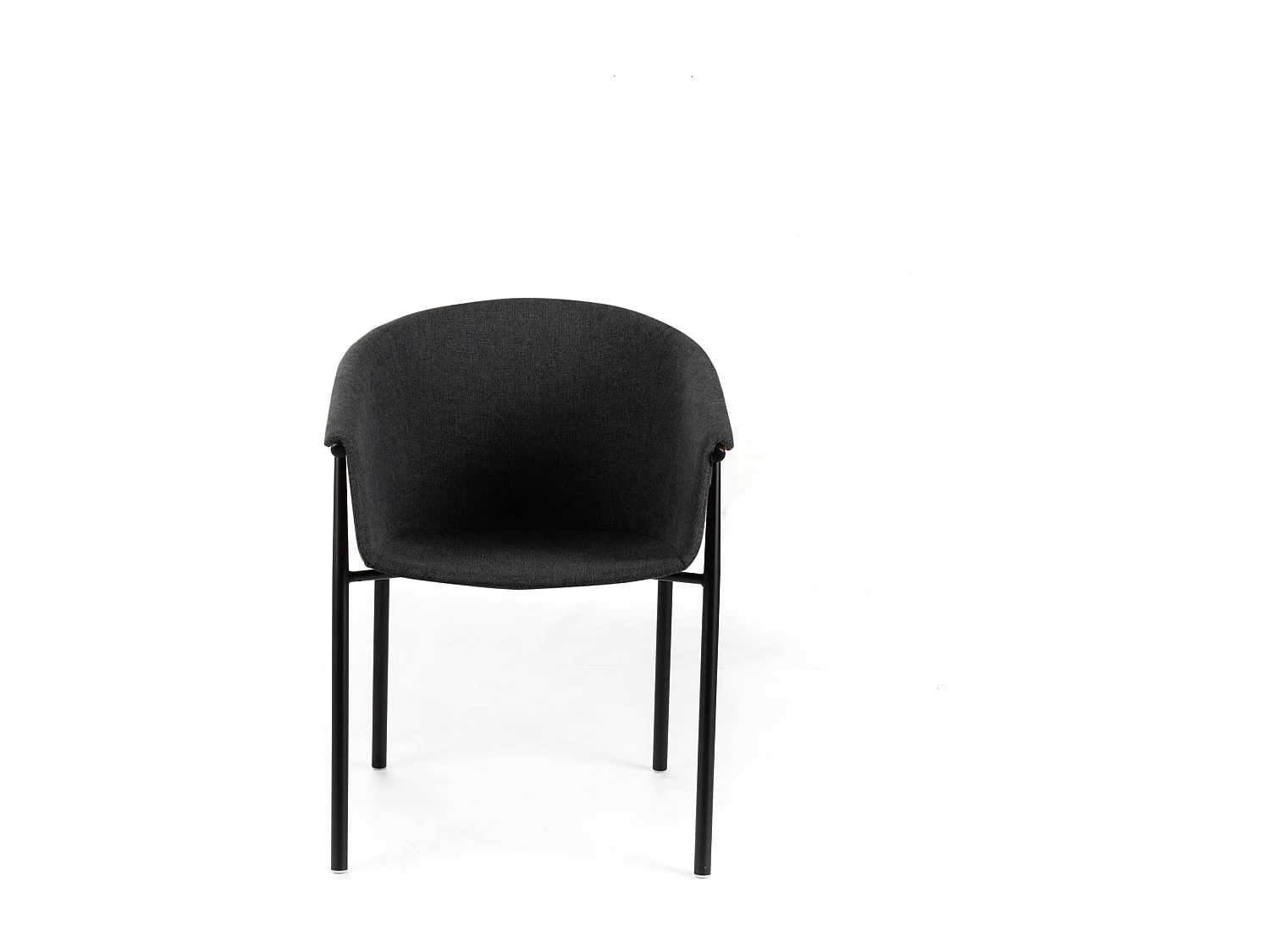 Nari - Stoel in donkergrijze stof 2 st