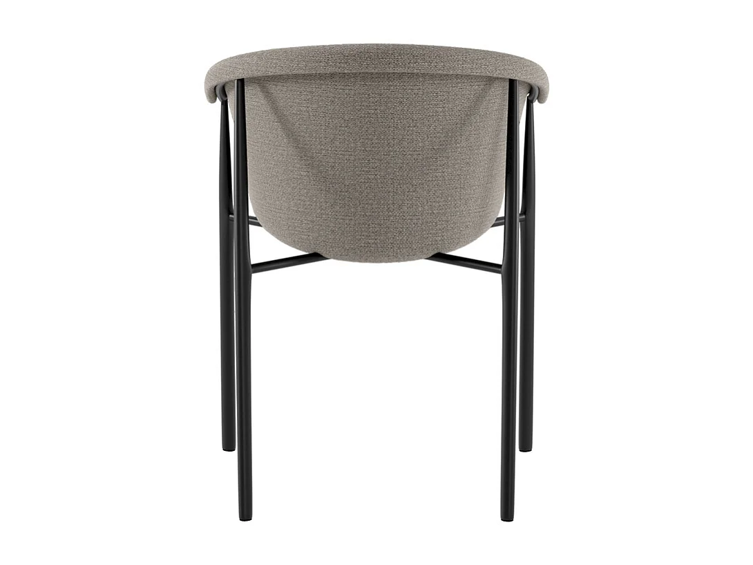 Nari Chaise en tissu gris foncé 2 pcs