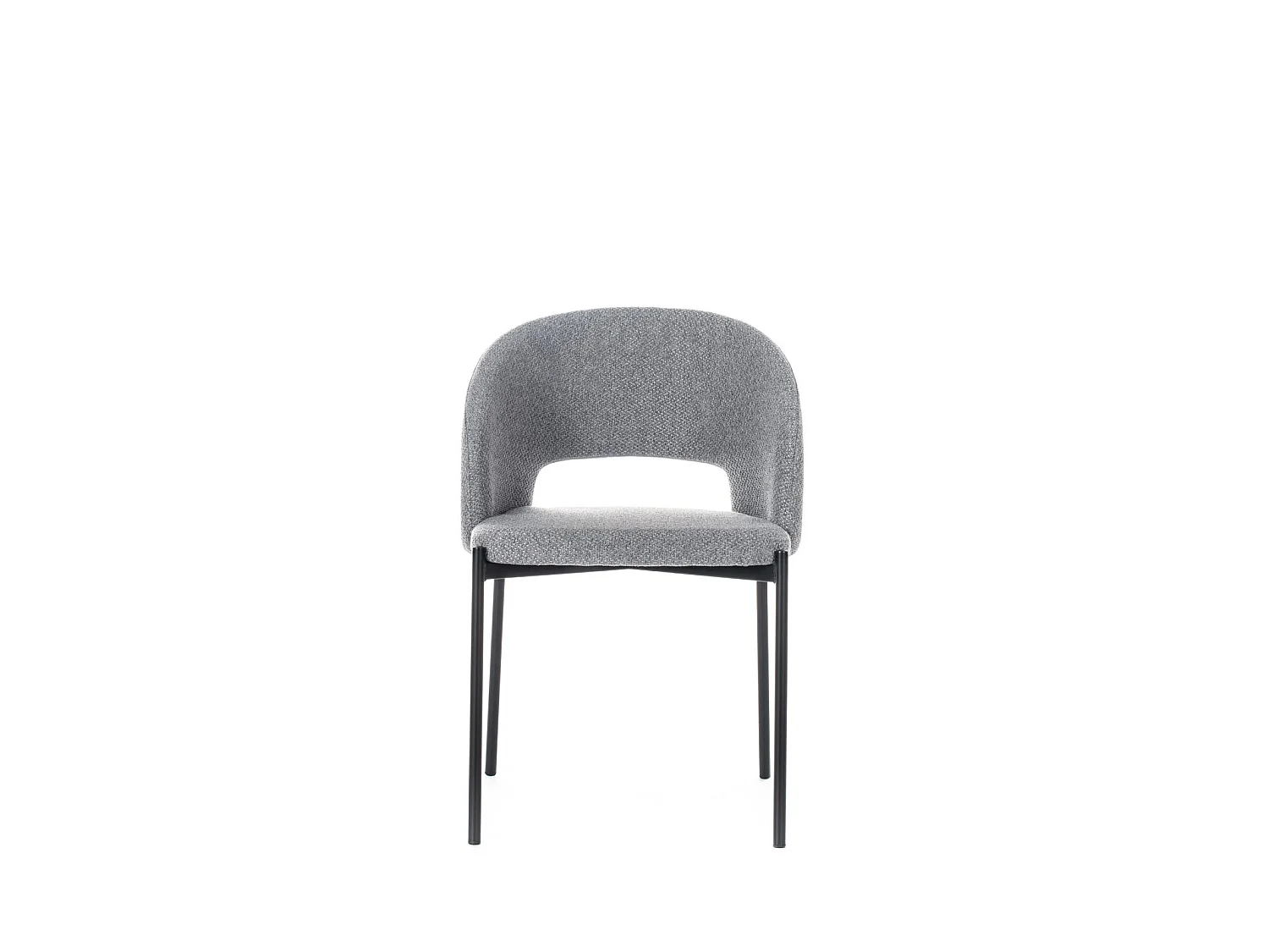 Greta Chaise en tissu gris 2 pcs