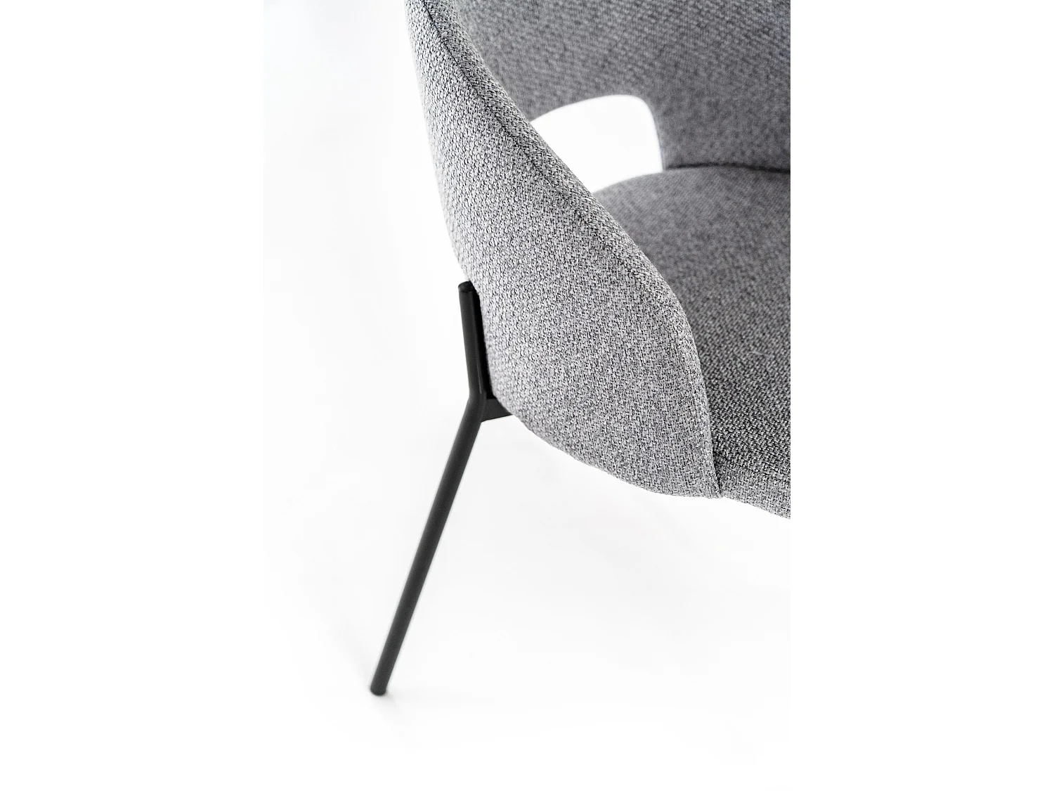 Greta Chaise en tissu gris 2 pcs