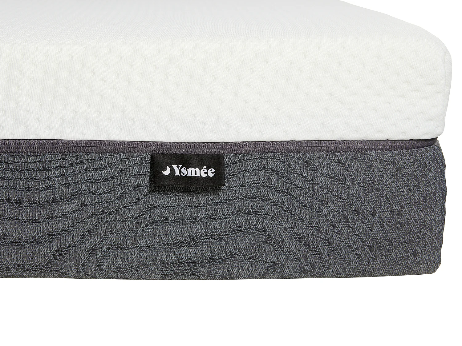 Ensemble 180 x 200 cm sommier coffre naturel clair + matelas hybride ressorts ensachés accueil mémoire de forme et mousse 7 zones déhoussable ép.25cm - KEPUR de YSMÉE