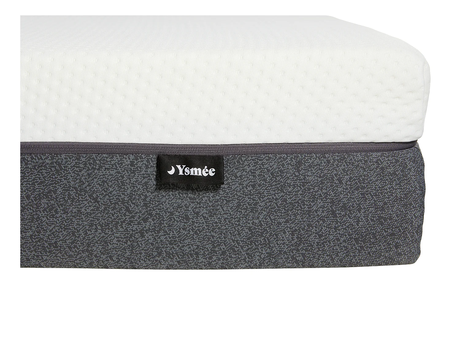 Ensemble 180 x 200 cm sommier coffre naturel clair + matelas hybride ressorts ensachés accueil mémoire de forme et mousse 7 zones déhoussable ép.25cm - KEPUR de YSMÉE