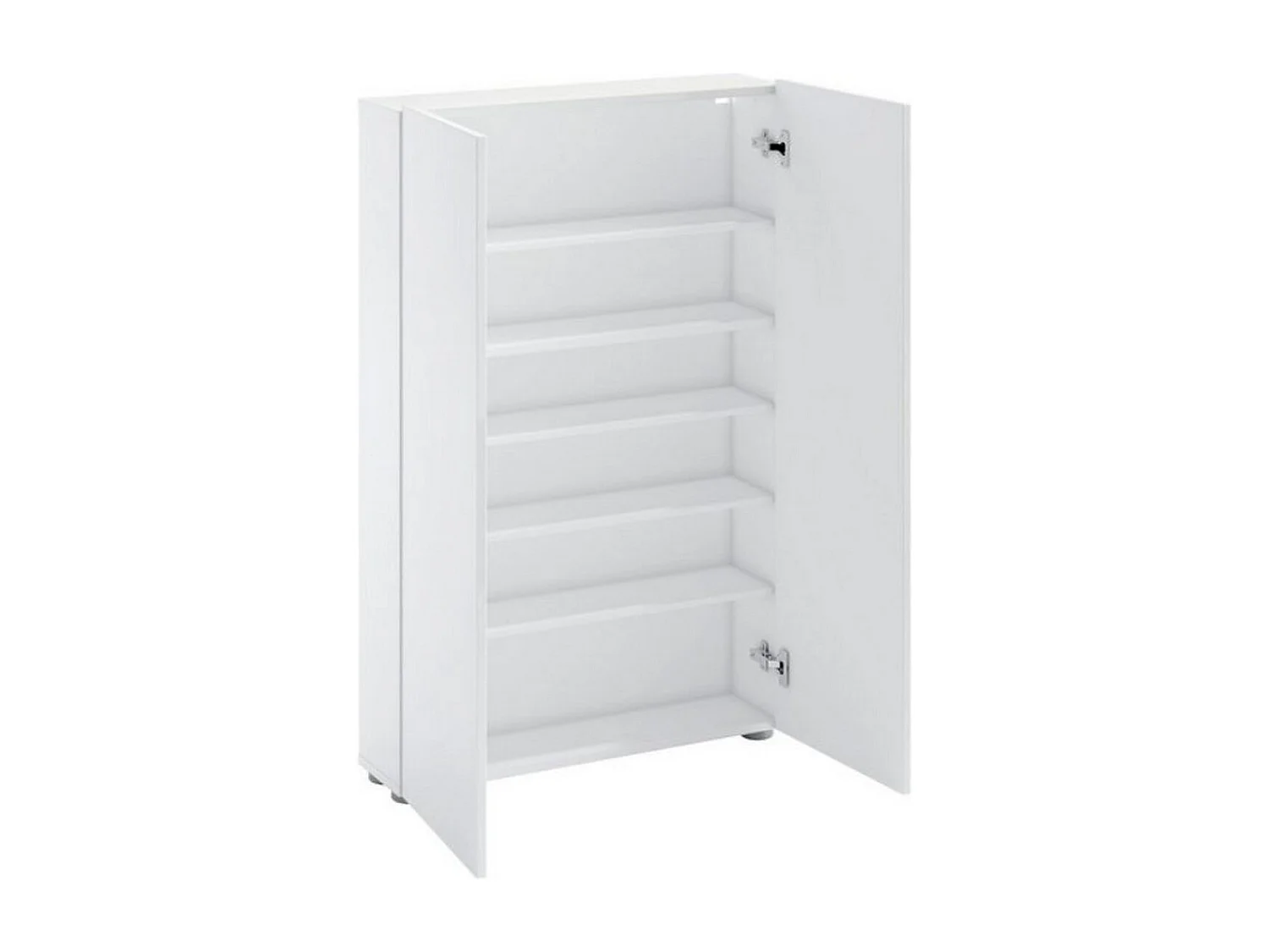 Étagère à Chaussures Espace, Blanc, 70x115x19 cm, Seven Design