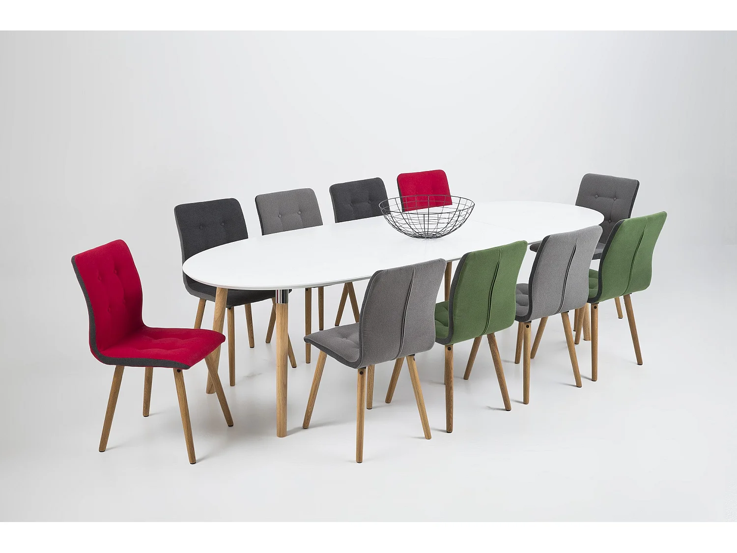 Table de salle à manger ovale extensible L170/270 - SVEN