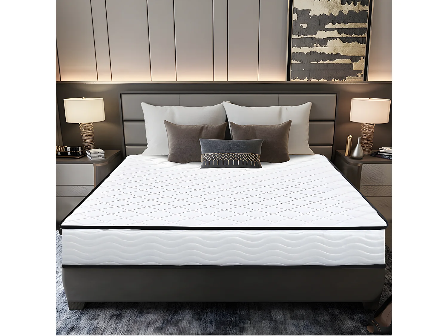 IZTOSS Matelas 140x190 cm, Épaisseur 15 cm Memoire De Forme Matelas, Matelas pour Adulte Enfant