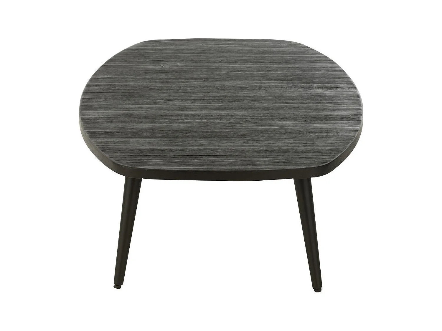 Table Basse en Bois "Teck" 120cm Noir