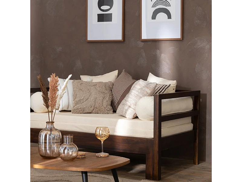 Table Basse en Bois "Teck" 120cm Naturel