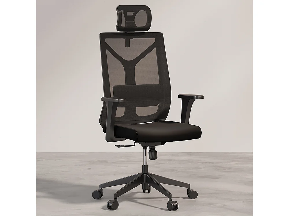 Sedia da ufficio ergonomica con ruote e braccioli - Pebbles