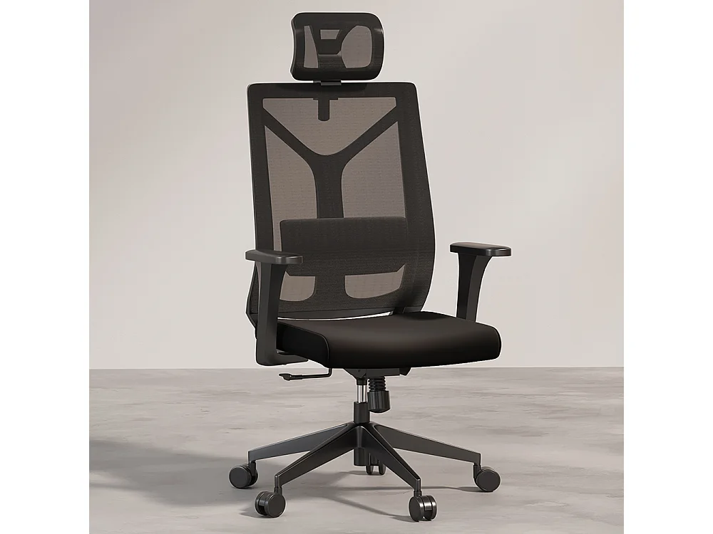 Sedia da ufficio ergonomica con ruote e braccioli - Pebbles