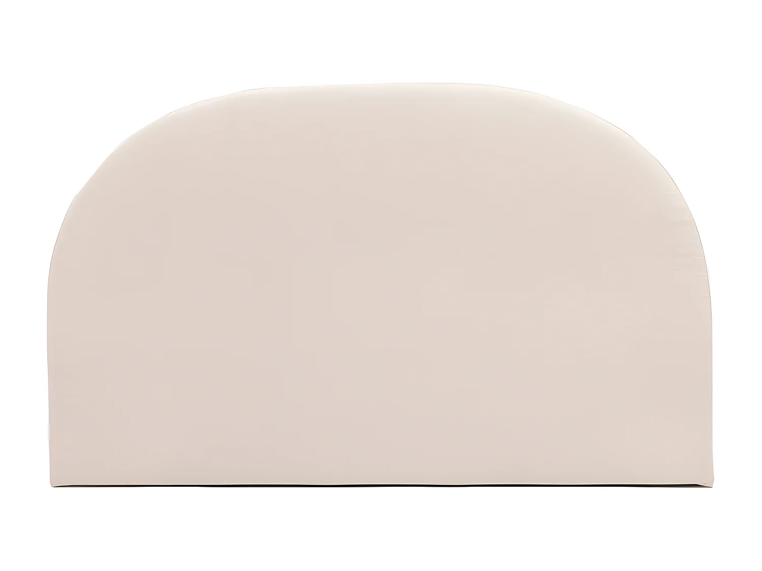 Noussa - Tête de lit en tissu chenille demi-lune L150cm - Écru