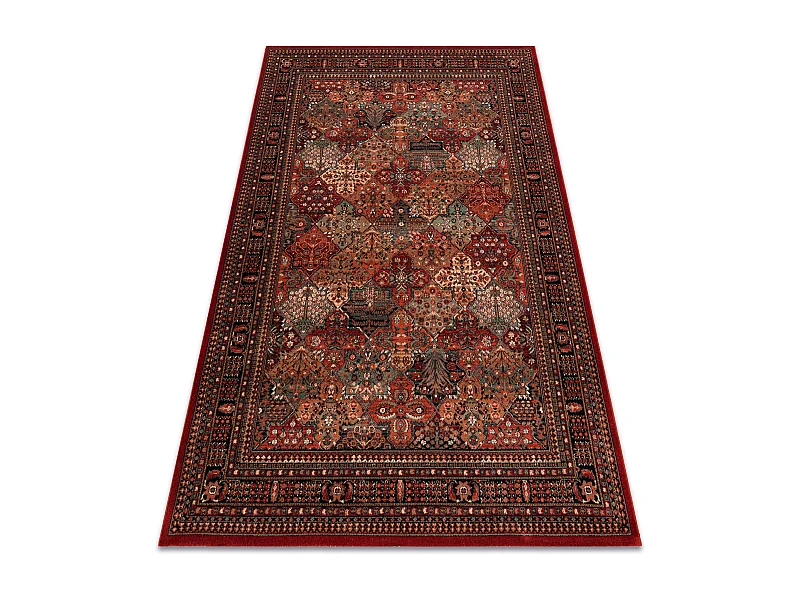 Tapis en laine KASHQAI 4309 300 oriental, cadre bordeaux 240x340 cm