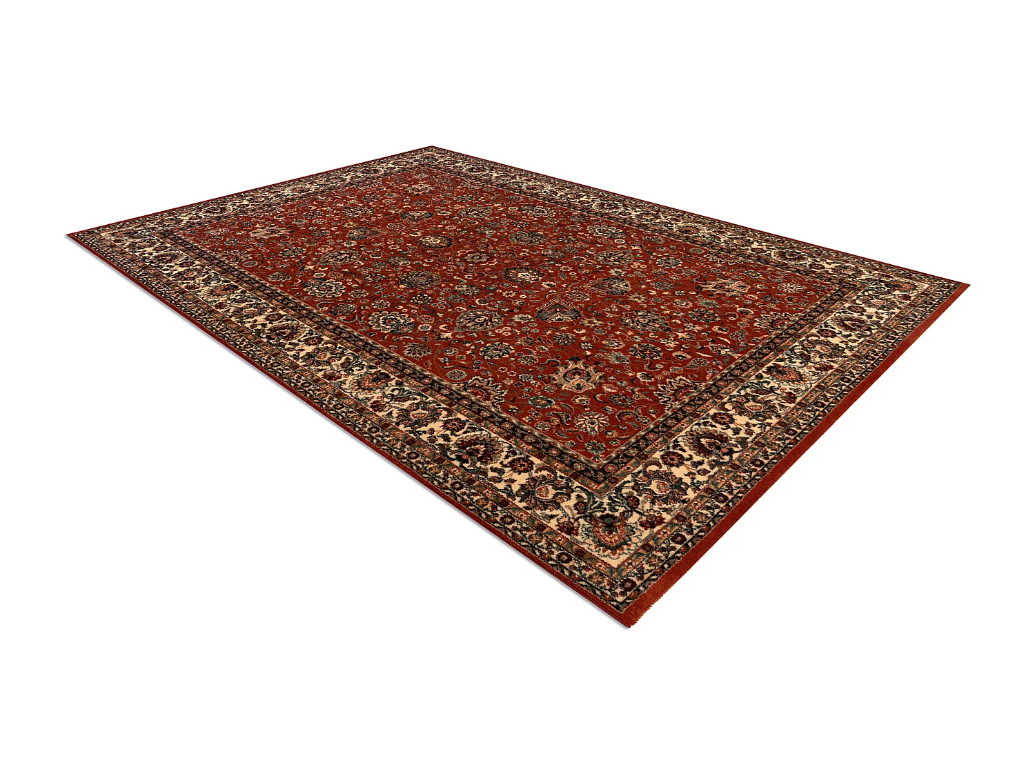 Alfombra de lana KASHQAI 4362 200 ornamento burdeos / beige  120x170 cm