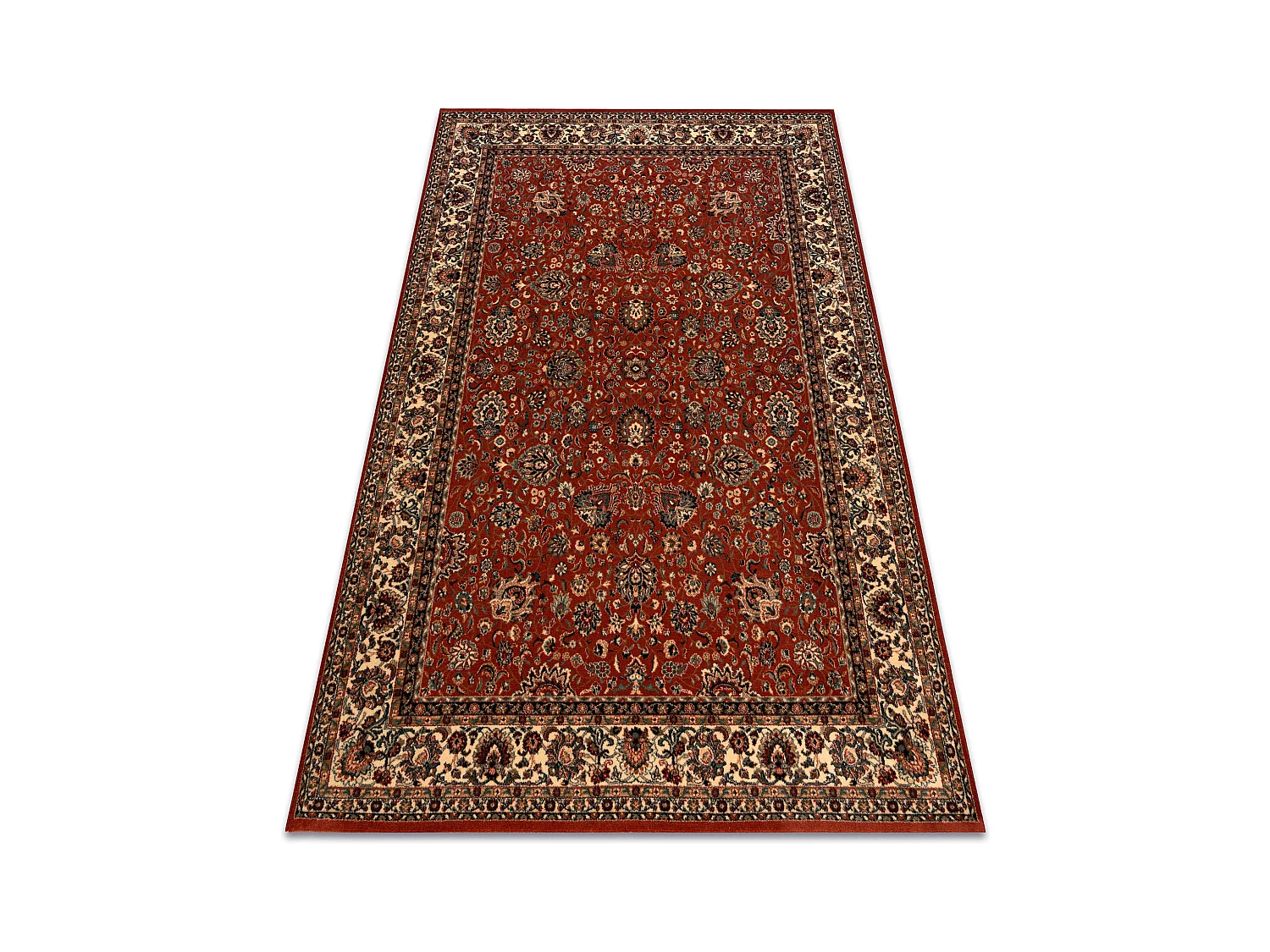 Tapis en laine KASHQAI 4362 200 ornement bordeaux / beige 67x275 cm