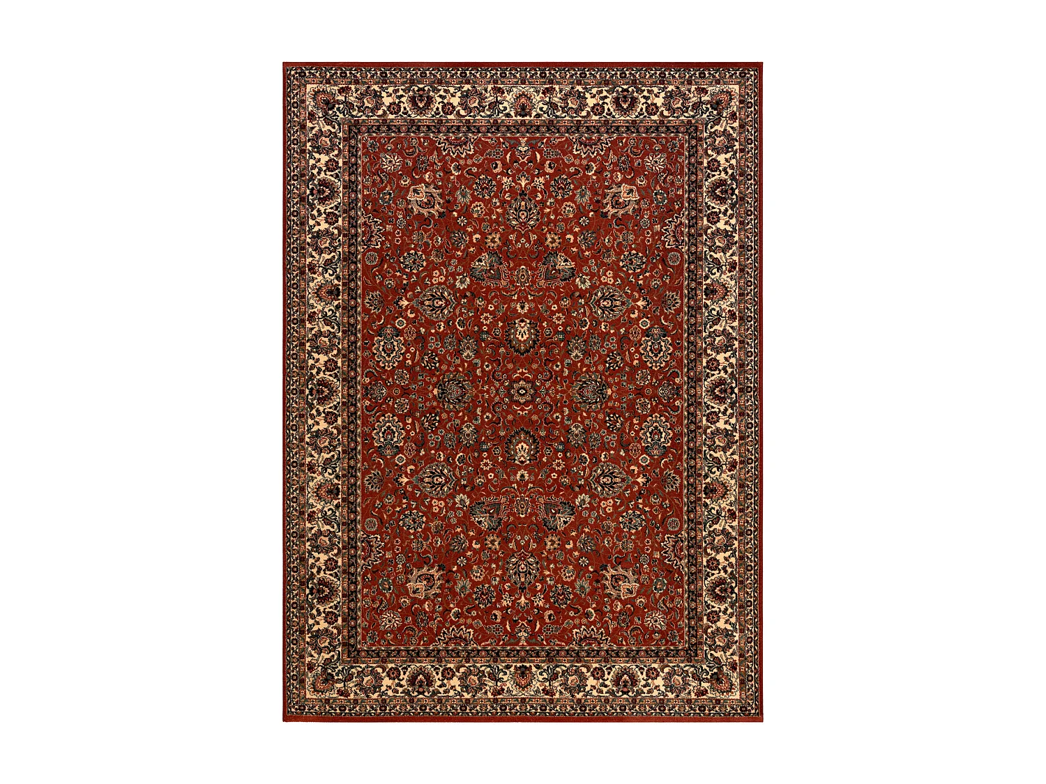 Tapis en laine KASHQAI 4362 200 ornement bordeaux / beige 67x275 cm