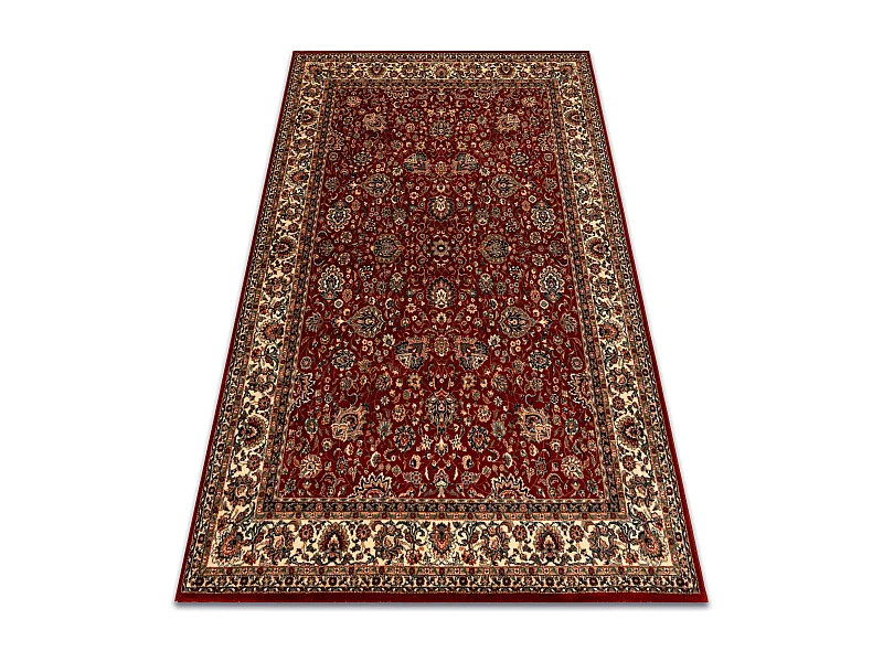 Tapis en laine KASHQAI 4362 302 ornement bordeaux / beige 80x160 cm