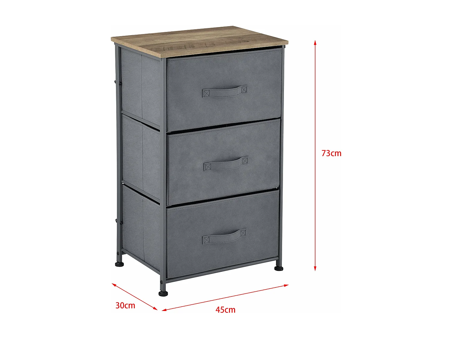 Commode stylée meuble de 45 x 30 x 73 cm 03_0006832