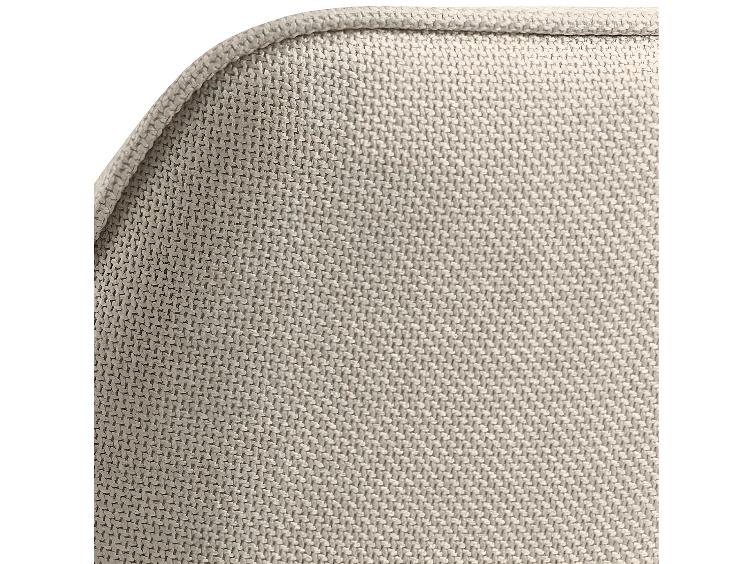 Barbacou - Lot de 2 fauteuils de table en tissu et métal - Beige